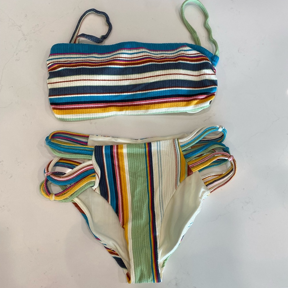 NWOT O’NEILL STRIPED BIKINI